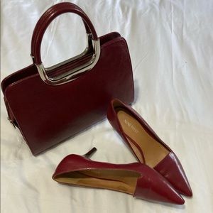 Nine West red shoes size 8